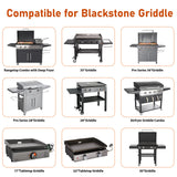 Whaleme 50-Pack Griddle Accessories for Blackstone - Grease Cup Liners Compatible with Blackstone 5017 Griddle, Aluminum Foil Drip Pan Disposable Grease Catcher Tray for 17, 22, 28, 36 Inch