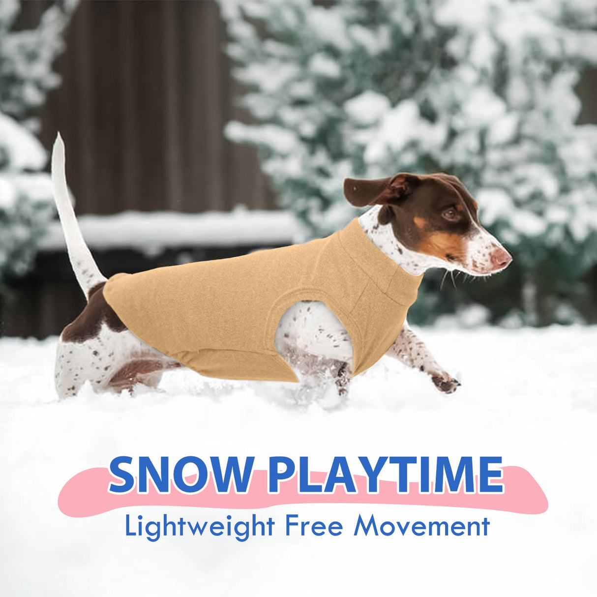 Dog Fleece Vest - Khaki, XL - Sleeveless Lightweight Shirts | Warm and Stretchable Sweater for Dachshund Dogs,Sweatshirt Indoor Daily Wear,Small to Medum Dogs Pullover