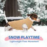 Dog Fleece Vest - Khaki, XL - Sleeveless Lightweight Shirts | Warm and Stretchable Sweater for Dachshund Dogs,Sweatshirt Indoor Daily Wear,Small to Medum Dogs Pullover