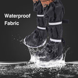Billionchains 4 PCS Dog Boots Waterproof Dog Shoes with Reflective, Anti-Slip Pet Paw Protectors for Snowy, Rainy and Hot Pavement, Black, Small