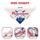 Pet Dog Bandana for Dogs, Baseball Cats Cotton Reversible Triangle Bid Scarf Perfect Game Day Dog Gifts