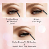 Fine Angled Eyeliner Brushes, Eye Liner brush, Ultra Thin Slanted Flat Angle for Beauty Cosmetic Tool