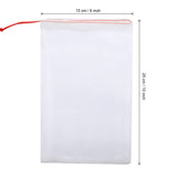 50 Pcs Kikhope Fruit Protection Bags, 10"x6" Fruit Netting Bags, Garden Netting Bags with Drawstring, Fruit Tree Bags, Netting Barrier Bags for Protecting Fruits and Vegetables