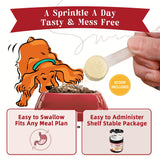 ZEBORA Glucosamine for Dogs - Joint Supplement for Dogs - Glucosamine Chondroitin, MSM, Omega-3, Collagen, Dog Hip and Joint Pain Relief, Support Mobility, Cartilage for Small & Large Breeds, 270g