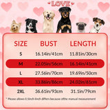 Valentine's Day Dog Costume Hoodie for Medium Large Dogs, Funny Heart Dog Outfit with Hood & Leash Hole, Warm SoftHoliday Valentine Sweatshirt Clothes for Dogs-M