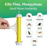 Sticky Fly Trap Indoor & Outdoor Pack of 4 | Hanging Fly Stick for Gnats, Flies, Wasps, Mosquitoes & Other Flying Bugs | Fly Trap Sticky | Home Pest Control | Flying Insect Trap Rolls | Ucatch