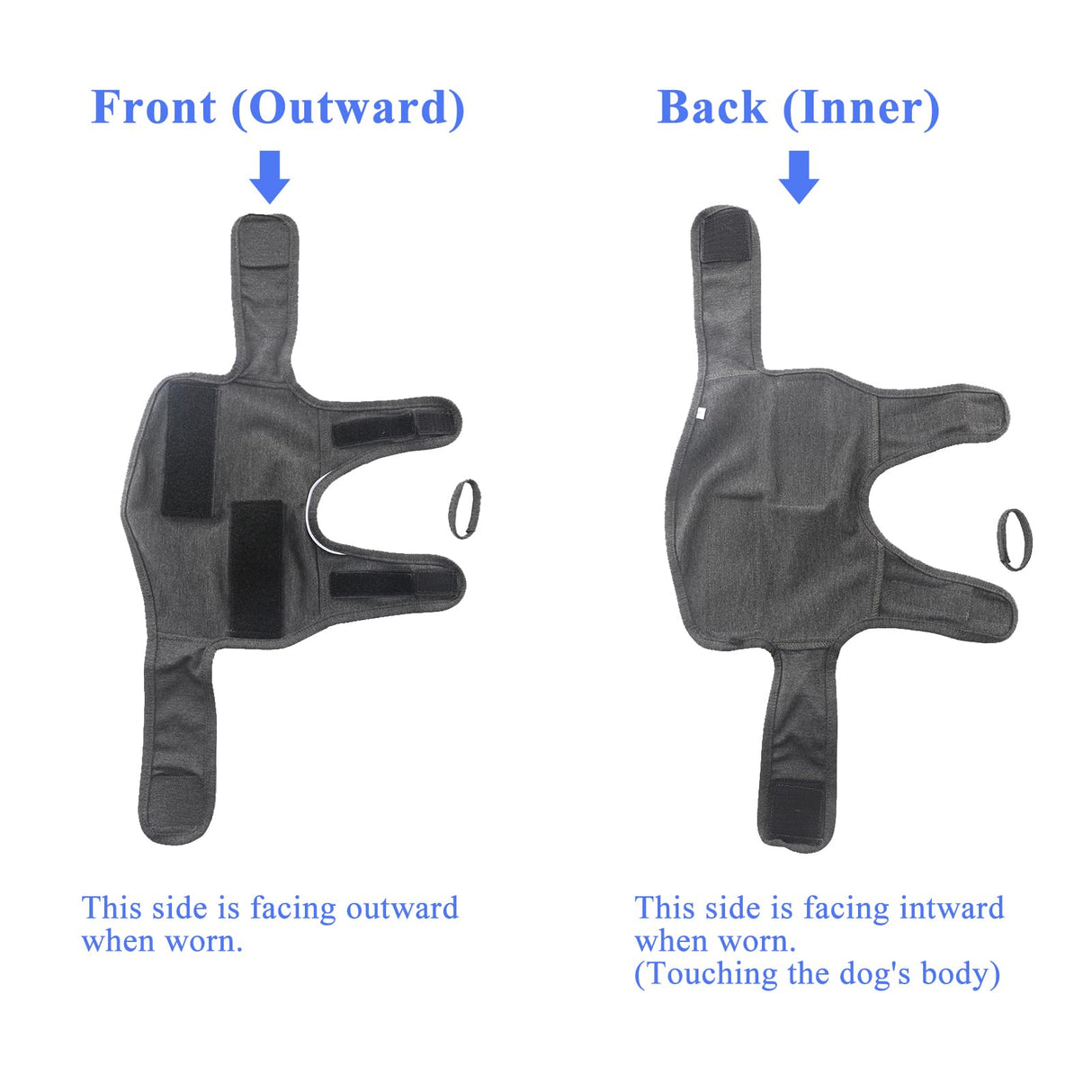 Dog Anxiety Shirt, Jacket Stress Relief Coat, Adjustable Vest for Fireworks, Thunderstorm, Calming Vest Wrap Clothing for Dogs (XL)
