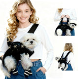 TIMIEEYA Dog Backpack Carrier for Dogs - Dog Carrier Backpack, Adjustable Padded Breathable Straps for Dogs, Disabled, Joint Injuries, Arthritis (18–30 lbs)