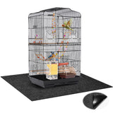 Wibeelee 48 x 48 Inch Large Felt Bird Cage Mat, 3mm Thick Absorbent Felt Surface with Non-Slip Backing, Durable Under Pet Cage Mat for Bird Cages Tear-Resistant & Water-Absorbing Pad