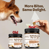 ZEBORA Dog Multivitamin with Probiotics - Dog Vitamins and Supplements - Multivitamin for Dogs with Glucosamine, Omega 3 and Probiotics for Dogs Digestion, Immunity, Joint, Skin and Coat - 180ct