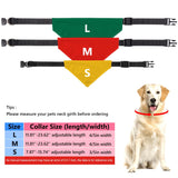 Personalized Christmas Dog Bandanas Letter Name Custom Neckwear Dog Scarf Triangle Bibs Kerchief Pet Costume Accessories for Small Medium Large Dogs Cats Pets Puppy, Medium