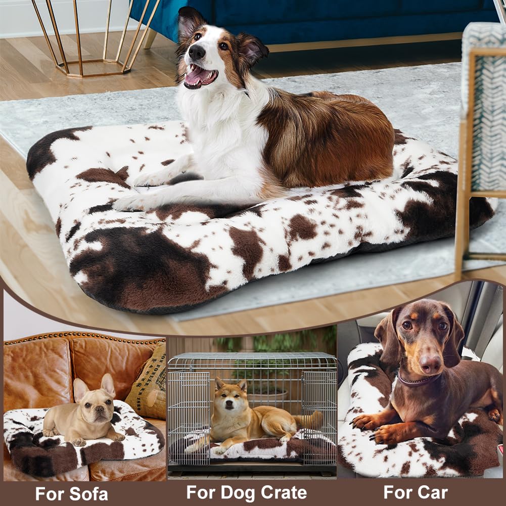 ULIGOTA Crate Pad Soft Dog Bed Mat - Anti Slip Kennel Pad for Large Dogs