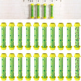 Qualirey 20 Pcs Sticky Fly Trap Fly Stick with Hanging Hook Adhesive Mosquito Catcher for Indoor Outdoor Trap Houseflies and Flying Insects Bee Wasp Moth Fly, 10.2 x 2.5 Inch