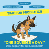 Doctor By Squeeze Probiotics for Dogs Gut Health Immunity Skin&Allergy Care Diarrhea Relief Digestive Stomach Support with L. crispatus KT-11 Lickable Paste Formula Individually Packaged, Chicken
