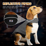 Fleece Dog Coat Pet Jacket Reflective for Cold Weather for Extra Large to Small Pets(Grey,L)