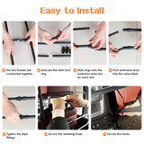 Zmgdrm Dog Car Barrier, Adjustable Universal Vehicle Pet Barrier for Cars, Trucks, SUVs - Moves with Your Vehicle Seats, 42"–61" Width Adjustable SUV Dog Barrier for Back Seat