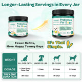 Probiotics for Dogs, Dog Probiotics with Digestive Enzymes, Prebiotics, Omega-3 & 6 and Vitamin for Dogs Digestive Health, 6 Billion CFUs for Gut Health and Immune Support, 180 Freeze-Dried Chews