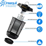 Insequil Bug Zapper Outdoor Electric, Mosquito Zapper Indoor, Fly Zapper, Insect Fly Trap, Mosquito Killer for Home Garden, Kitchen, Patio, Backyard, Camping Use IPX6 Waterproof (Cable Length 6 feet)