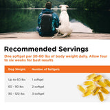 Nutri-Vet Fish Oil Supplement for Dogs, Omega 3, Fish Oil for Dogs, Pet Supplies, Pet Vitamins and Supplements, EPA DHA Formula, Puppy Vitamins, Shed Control, New Puppy Essentials, 100 Count
