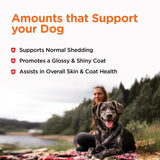 Nutri-Vet Fish Oil Supplement for Dogs, Omega 3, Fish Oil for Dogs, Pet Supplies, Pet Vitamins and Supplements, EPA DHA Formula, Puppy Vitamins, Shed Control, New Puppy Essentials, 100 Count