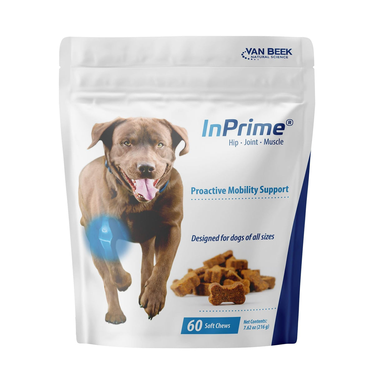 InPrime Hip and Joint Soft Chews for Dogs, 60 Count