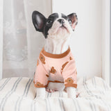 2 Pack Dog Pajamas Small Sized Dog Onesie Clothes Soft Stretchy Puppy Pajamas for Dogs Cats Girl Pet Costume Bear Printed Pjs Outifts French Bulldog Chihuahua Doggie Clothes (Pink&White, XX-Large)