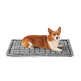 Dog Bed Mats Crate Pad for Small, Medium, Large Dogs, Washable Anti-Slip Pet Bed Mats, Cozy Warm Cat Beds Sleeping Pad (Grey, 36.0" L x 23.0" W x 1.5" Th)