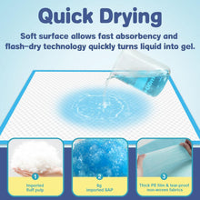 Load image into Gallery viewer, XXXXL Puppy Pee Pads for Dogs 31"x55" 40 Count, Extra Large Dog Pee Pads, Leak-Proof &amp; Super Absorbent Dog Pee Pads, Thicken Disposable Potty Pads Puppy Training Pads for Cats Rabbits
