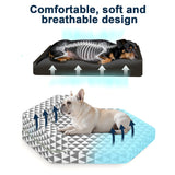 Orthopedic Dog Beds for Small Dogs, Pet Bed with Sides,Removable Bolsters & cleanable Cover，s
