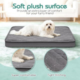 Dog Bed Cover Replacement Washable, Waterproof Dog Bed Sheets,Ultra Soft Pet Pillow Cover Quilted,Removable Pet Bed Liner - 35x44 Inches,Grey