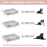 LEXTRO Orthopedic Dog Bed for Large Dogs, Egg Crate Foam Bed for Large Dogs, Equipped with Removable Waterproof Pillow Cover and Anti-Slip Bottom, Pet Bed