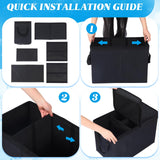 Datanly Back Seat Extender for Dogs, Dog Car Seat Cover with Storage Organizer, Waterproof Scratch Proof Cover for Cars Trucks and Suvs Front or Back (Large 29"x20"x22")