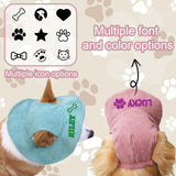 Personalized Dog Hat with Embroidered Name, Custom Dog Hat with Ear Holes, Adjustable UV Sun Protection Pet Baseball Cap Bucket Hats, for Pet Lovers (5 Sizes) (Style1)