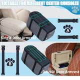 Elevated Dog Car Seat for SUV & Sedan - Pet Booster Seat with Safety Belt & Anti-Slip Platform, Convertible into Travel Carrier Bag & Indoor Bed (Grey)