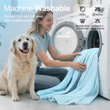 Tivray Premium Cooling Dog Blanket, Q-MAX>0.4 Cooling Blanket for Dogs, Washable Lightweight Summer Quilt for Pets and Humans, Self Cool Quilt for Cats, Cool Throw for Hot Sleepers, 25"×35", M, Blue