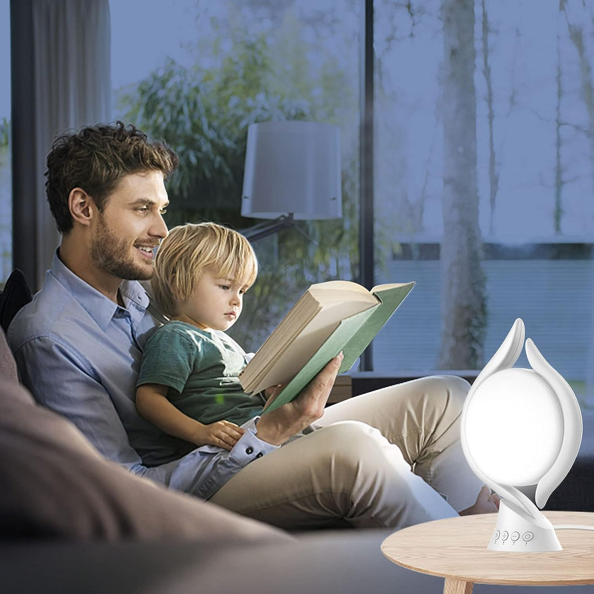 Voraiya® Light Therapy Lamp 10000 Lux, UV-Free Therapy Light with 5 Brightness & 3 Color Temperature, 4 Timer & Memory Function, Full Spectrum, Bright Seasonal Sun Light Lamp for Bedroom, Office