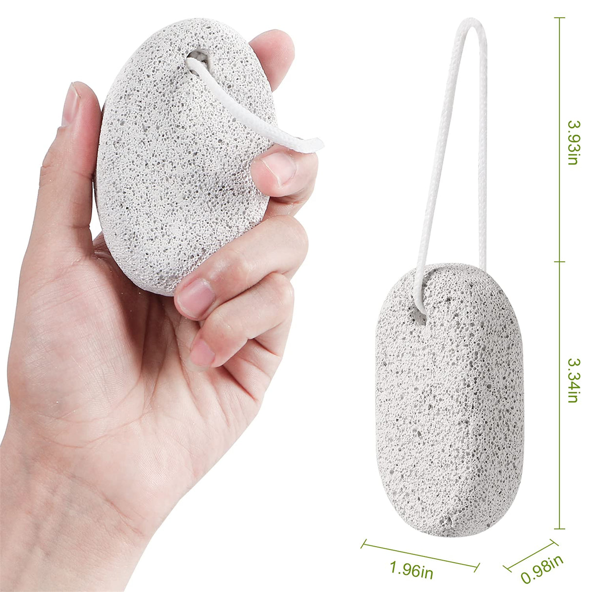 2PCS Natural Pumice Stone, Lava Pedicure Tools Hard Skin Callus Remover for Feet and Hands - Foot File Exfoliation to Remove Dead Skin, and Callusess