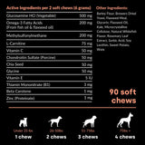 Joint & Recovery | 2-in-1 Joint & Muscle Chews. Help Reduce Pain & Increase Daily Activity. Helps with Arthritis and Pain Prevention. Tasty Trout Flavor.