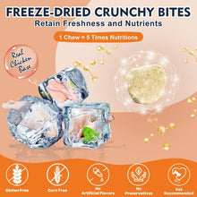 Load image into Gallery viewer, NATURE TARGET Glucosamine Joint Supplement for Dogs, Chondroitin, Omega-3, MSM, Hemp, Turmeric for Pain Relief, Dog Joint Supplement with Calcium for Bone Health, 120 Chicken Flavored Crunchy Chews
