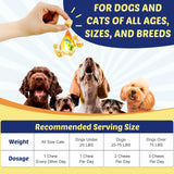 ZEBORA Salmon Oil for Dogs, Omega 3 Fish Oil for Dogs Skin and Coat with EPA & DHA, Zinc, Biotin, Quercetin, Vitamin C & E for Dog Allergy Relief, Hot Spot Treatment, Control Dog Shedding, 180 Chews