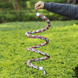 Rope Bungee Perch Bird, 83inch Kintor Pure Natural Colorful Bead Cage Chewing Toys for Small Medium Parrot (83inch)