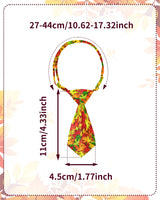 PET SHOW 30 Pack Fall Small Dog Ties Neckties for Doggies Cats Pumpkin Maple Leaf Adjustable Collar Neck Ties Girl Boy Pets Autumn Costumes Puppy Holiday Grooming Accessories Party Gift Favor