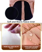 Dog Coat for Medium Dogs Jackets Waterproof Reflective Fleece Inner Dog Winter Jacket with Harness Zipper Dog Cold Weather Coats for Medium Dogs Winter Coat Clothes Red