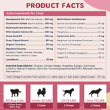 Glucosamine for Dogs - Joint Supplement for Dogs with Chondroitin, MSM, Omega 3, Hemp, Turmeric for Dog Joint Pain Relief, Dog Joint Supplement with Calcium Support Cartilage & Bone Health, 180 Chews