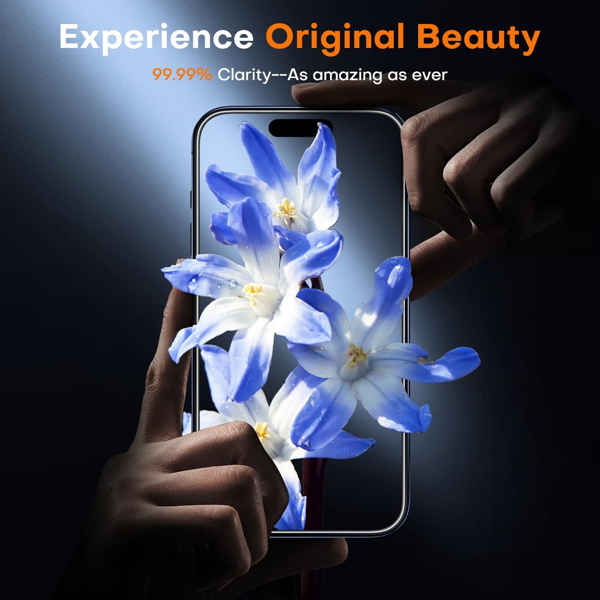 TOCOL for iPhone 15 Pro Max Screen Protector, [9H Hardness] [Military Grade Shatterproof] HD Tempered Glass for iPhone 15 Pro Max Full Coverage Screen Protector, Easy Installation, 2 Pack