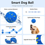 Zuykjeagle Interactive Dog Toy Ball, Smart Electric Ball - Automatic Bouncing Rolling Moving Jumping Vibrating - 3 Modes Water Resistant Balls for Medium Large Dogs - Chase Pet Toys to Keep Them Busy