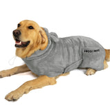 SOGGYDOGGY® US: Luxury Dog Bathrobe, Super Absorbent Microfiber Dog Bath Supplies, Fast Dry in Minutes, Thick & Soft Robe - Pet Grooming, Wash & Pet Hair Dryer - All-Season Dressing Gown (XS)