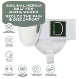 Abdomencare Inguinal Hernia Support Belt for Men & Women with 2 Compression Pads - Hernia Belt for Men Inguinal - for Left or Right Side Inguinal Hernias I Hernia Belts for Men Truss Support S/M