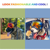 Dog Sunglasses,Doggles Anti-UV Protection,Pet Sunglasses with Adjustable Strap,Suitable for Motorcycle Car Driving Bike Riding Hiking Swimming Wind Dust Fog Dog Eye Protection