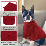 Queenmore Dog Sweaters for Medium Dogs Boy,Medium Dog Sweater,Dogs Christmas Sweaters,Thick Knit Turtleneck Pullover,Extremely Soft & Warm Pet Winter Clothes for Girl Male Female